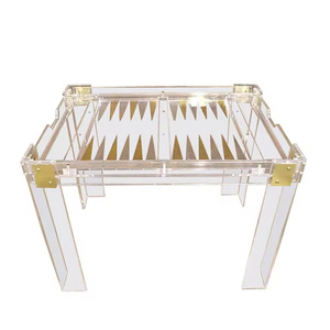 Tavolo da <span class=keywords><strong>Gioco</strong></span> di Lusso Quadrato in Stile Italiano in Acrilico con Carte RFID per Intrattenimento Familiare, Tris, <span class=keywords><strong>Backgammon</strong></span> Personalizzato - Product Image 5