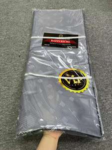 批发100% 棉印花女童男童轻质超VIP金巴赞里奇刺绣面料高品质闪亮精梳 - Product Image 6