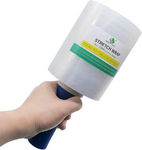5" x 1000ft Mini <b>Stretch</b> <b>Wrap</b> Film, 80 Gauge Industrial Self Adhesive Plastic <b>Wrap</b>, Heavy Duty Packing Shrink Film for Moving - Product Image 2
