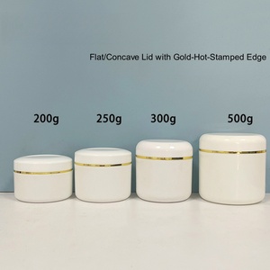 Tùy Chỉnh <span class=keywords><strong>PP</strong></span> Trắng Nhựa Mỹ Phẩm Jar 500G 300G 250G 200G 100G 50G 30G 20G 10G 5G Chăm Sóc Da Mặt Kem Jar - Product Image 4