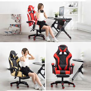 Reposabrazos <span class=keywords><strong>de</strong></span> enlace reclinable <span class=keywords><strong>de</strong></span> 135 grados PC Racing ergonómico Gamer Silla <span class=keywords><strong>de</strong></span> <span class=keywords><strong>escritorio</strong></span> <span class=keywords><strong>de</strong></span> oficina ajustable Silla <span class=keywords><strong>de</strong></span> juego barata con reposapiés - Product Image 6