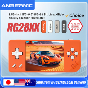 Consola de Juegos Portátil ANBERNIC RG28XX, Pantalla IPS de 2.83" y 640x480, Sistema Operativo Linux, Salida HDMI para <span class=keywords><strong>TV</strong></span>, 32 GB, Batería de 3100 mAh, Dispositivo de Juegos Retro - Product Image 1