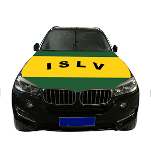 Vente en gros 120x150cm Couverture de capot moteur de voiture durable Îles de la société Conception graphique Numérique Résistant à l'usure Capot de voiture Couvre Drapeau - Product Image 3