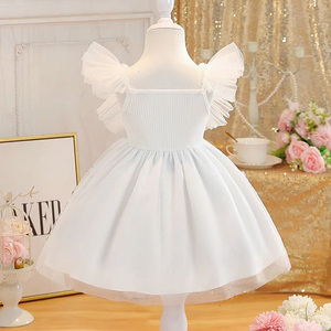 Fabricant de vêtements pour enfants, robe de <span class=keywords><strong>princesse</strong></span> mi-longue sans manches à nœud pour bébés et tout-petits, pour l'<span class=keywords><strong>Europe</strong></span> et les États-Unis - Product Image 2