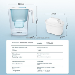 Hộ gia đình di động Nhà Bếp Máy lọc nước với bộ lọc than hoạt tính của nhãn hiệu nhựa bình lọc nước - Product Image 4