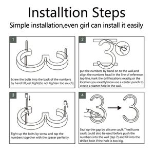 <strong>Customized</strong> Commercial <strong>LED</strong> House <strong>Number</strong> Lights Automatic Waterproof Solar Powered Neon Signs for Buildings Bars Office - Product Image 4