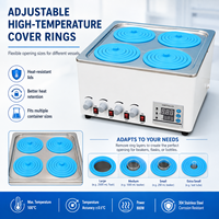CENLEE Baño de Agua con Agitación Magnética Digital PID, Amplio Rango de Temperatura, Regulación Digital para Uso en Laboratorio