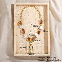 Collier pendentif vintage en perles d'eau douce avec breloque en cornaline rouge, lunette en cuivre plaqué or 18 carats, fiançailles pour femmes
