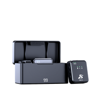 Profession elles drahtloses Lavalier-Kondensator mikrofon SX63 mit Metall-Ladebox für iPhone Live-Streaming und Vlogging