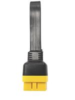 Cable de Conexión Plano Amarillo Launch X431C-end OBD16 Macho de 16 Pines, Resistente al Fuego, 12V, Herramienta de Diagnóstico para Todos los Vehículos