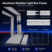 Sistem Stan Pameran Modular 3x6m dengan Kain SEG Beriluminasi dan Rangka Aluminium