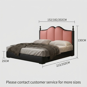 <span class=keywords><strong>Letto</strong></span> Moderno di Lusso in Pelle Imbottita con Contenitore Regolabile, Testiera Imbottita a Conchiglia, Nero/Bianco, per Camera da <span class=keywords><strong>Letto</strong></span> - Product Image 6