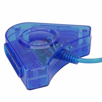 Joystick USB Dual-Player-Konverter-Adapterkabel für P 2 Gamepad Dual Playstation 2 PC USB-Spielcontroller mit CD-Treiber 2.0