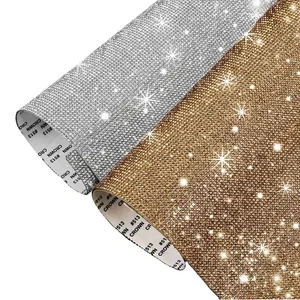 Diy Factory Direct Selling Low Price Rhinestone Sticker Trim Sheet Adhesive Crystal