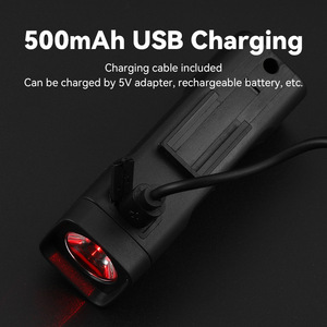 Yueli <b>Bicycle</b> Front <b>Light</b> LED USB Rechargeable IPX4 Waterproof 4 Modes Night Riding Mountain Bike <b>Light</b> - Product Image 4