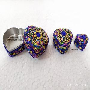 Designer Jewellery <b>Boxes</b> Mix <b>Match</b> Designs 3 Pcs Sets Handmade Designer Jewellery <b>Boxes</b> 3 Pcs Set Trendy Design Jewellery <b>Boxes</b> - Product Image 2