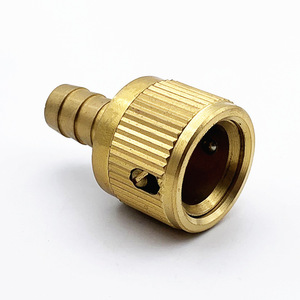 Brass 1/2 Inch Barb <b>Quick</b> <b>Connector</b> For Garden Irrigation Hose Fitting - Product Image 4