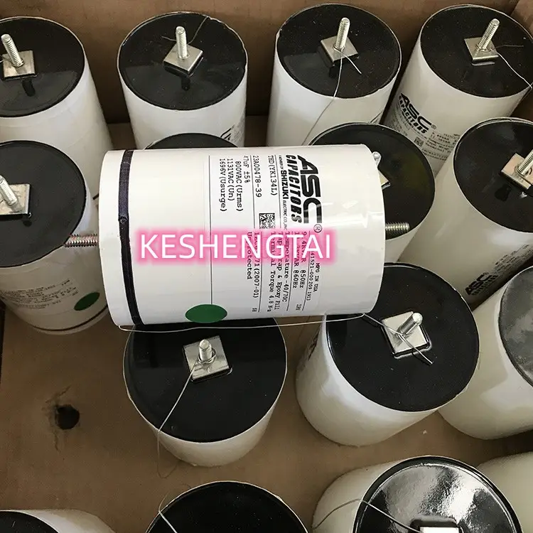 Capacitor de filme asc shizuki ltd 800vac 1131vac 1696v 47uf 9.4kvar 11.3kvar mfg 80x120mm