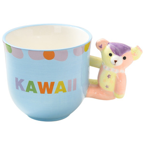Taza de cerámica adorable para mujer con asa de oso, perfecta para el desayuno, café o como taza para parejas. - Product Image 5