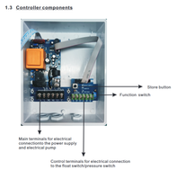 Contrôleur de pompe à eau intelligent H521 ABS OEM, contrôle entièrement automatique, protection intégrale contre la marche à sec pour le traitement de l'eau