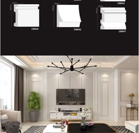 Profil LED en plastique LED Plafond Coin Moulure Corniche LED Bande Mousse Plinthe