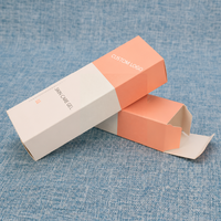 Boîte cosmétique en carton blanc personnalisée avec logo, pliable, emballage en papier pour soins de la peau, sérum, crème pour le visage