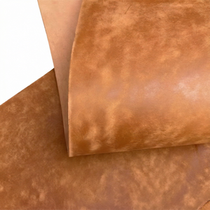 Vegetable Tanned Split Genuine <b>Leather</b> Oil Wax Finish Cow Skin <b>Leather</b> <b>Sheet</b> 2 mm Custom Color for Shoes Bags - Product Image 3