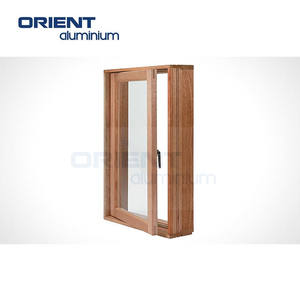 Puertas y ventanas de aluminio personalizadas, marco de aluminio moderno, ventanas corredizas de vidrio tintado de color azul con persianas enrollables - Product Image 4