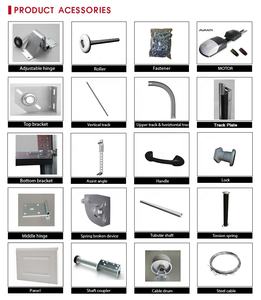 Surface finie de porte piétonne aérienne pliable en alliage d'aluminium moderne 16x7 2025 pour petites entrées pour villas et garages - Product Image 4