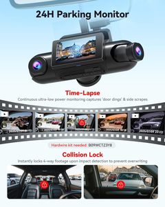 REDTIGER Dealer VP40 4-Channel 360 Dash Cam Dual STARVIS 2 5.8GHz WiFi Night Vision 4 Adjustable Lenses GPS Car Black <b>Box</b> - Product Image 6