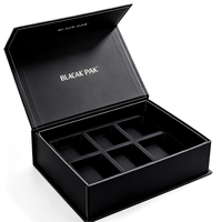 Boîte magnétique pliable de luxe personnalisée avec insert en EVA, laminage mat, emballage cadeau en carton recyclable pour cosmétiques