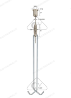 Kit de suspension pour lampe suspendue en cuivre de l'usine du Guangdong avec câble métallique et pince, tailles et couleurs personnalisables pour la gestion des câbles