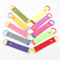 Porte-clés en toile personnalisé coréen brodé à la main avec rubans décoratifs pour sac à dos et bagages de voyage