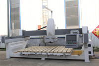 Machine de découpe de pierre à 5 axes avec système de caméra, scie à pont CNC monobloc pour la découpe du granit