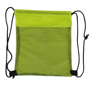 Màu Xanh Lá Cây Polyester Số Lượng Lớn Lưới Dây Kéo Túi Phòng Tập Thể Dục Thể Thao <span class=keywords><strong>Cinch</strong></span> Túi Thoáng Khí Nylon Dây Kéo Ba Lô Cho Phụ Nữ Người Đàn Ông - Product Image 1