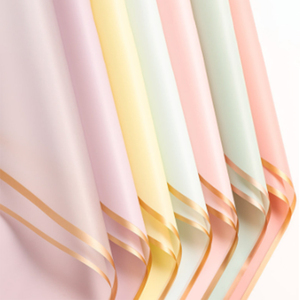 Papier d'emballage pour fleurs en gros, papier rayé pour bouquet, fournitures pour fleuristes, papier cadeau - Product Image 1
