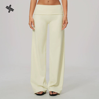 Leggings de yoga taille basse coupe large sur mesure pour femme, idéaux pour le fitness, la gym et le Pilates, pantalon de yoga évasé