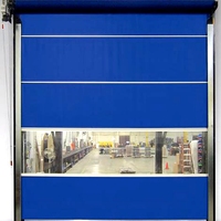Portes Industrielles Automatiques Personnalisées pour Projets d'Ingénierie en Usine, Portes Rapides en PVC à Enroulement Rapide