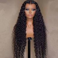 Perruque brésilienne droite 13x4 en cheveux humains vierges Remy, transparente pour lace front, pour femmes noires - Vente en gros