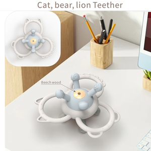 Nouveauté : Jouets de dentition unisexes de qualité alimentaire pour bébés, balle éducative Manhattan, sans BPA, en <span class=keywords><strong>silicone</strong></span> <span class=keywords><strong>souple</strong></span> pour bébés - Product Image 3