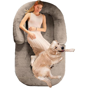 Lit géant surdimensionné <span class=keywords><strong>pour</strong></span> <span class=keywords><strong>chien</strong></span> humain matelas en mousse confortable coussin relaxant adapté aux adultes enfants chiens et chats - Product Image 2