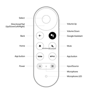 Nouvelle télécommande vocale Google Chromecast 4K TV Google Voice pour décodeur TV intelligent G9N9N, télécommande vocale BT IR
