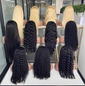Peluca frontal de encaje HD 13x6 de cabello humano virgen vietnamita, ondulada, 250% de densidad, rizada, sin pegamento, para mujeres afroamericanas - Product Image 5