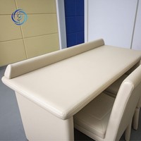 Ensemble complet de mobilier insonorisant et anti-collision en mousse nano pour salles de détention (tables, chaises, lits, toilettes)
