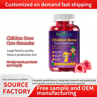 Gummies pour enfants HYT, marque OEM, pour la santé osseuse, avec calcium, vitamine D3 & K2, zinc, pour la croissance des enfants et des adolescents, améliore la densité osseuse