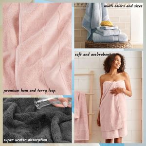 Juego de Toallas de Baño Extra Grandes y Gruesas de Algodón 100% Personalizadas con Etiqueta Privada para Hotel - Product Image 4