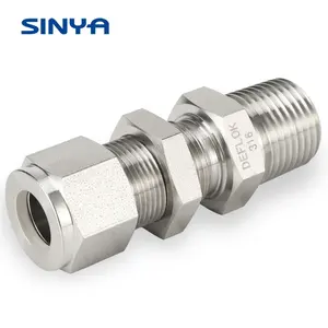 Fittings 316 Stainless Steel Compression Fittings Swagelok Type Ferrule Fittings Manufacturers Of Fitting Butt Weld Tube Connector