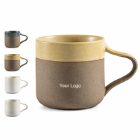 MSH OEM ODM Marque Privée Tasse en Grès Bicolore 270ml 9oz avec Logo Personnalisé pour l'Hôtellerie Professionnelle et le Sourcing Mondial
