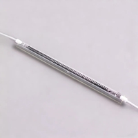 Tube chauffant électrique infrarouge en fibre de carbone pour chauffe-eau, à quartz, à combustion sèche, petit modèle