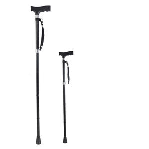 Bâton de marche télescopique en alliage d'aluminium, 5 sections réglables, antidérapant, pliable, portable, pour personnes âgées - Product Image 5